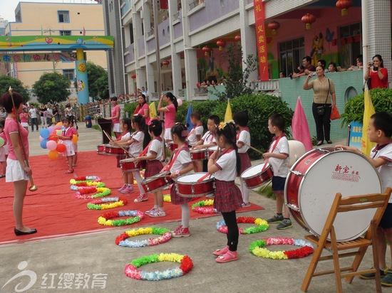 廣西來賓紅纓啟慧幼兒園舉辦迎國慶主題活動