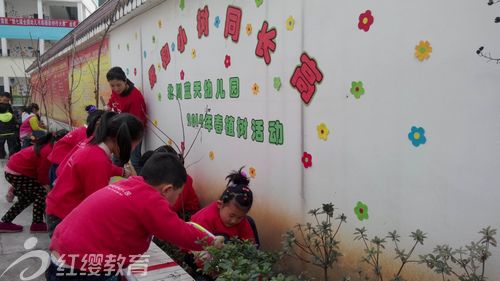 四川北川紅纓藍(lán)天幼兒園開展春植樹活動(dòng)